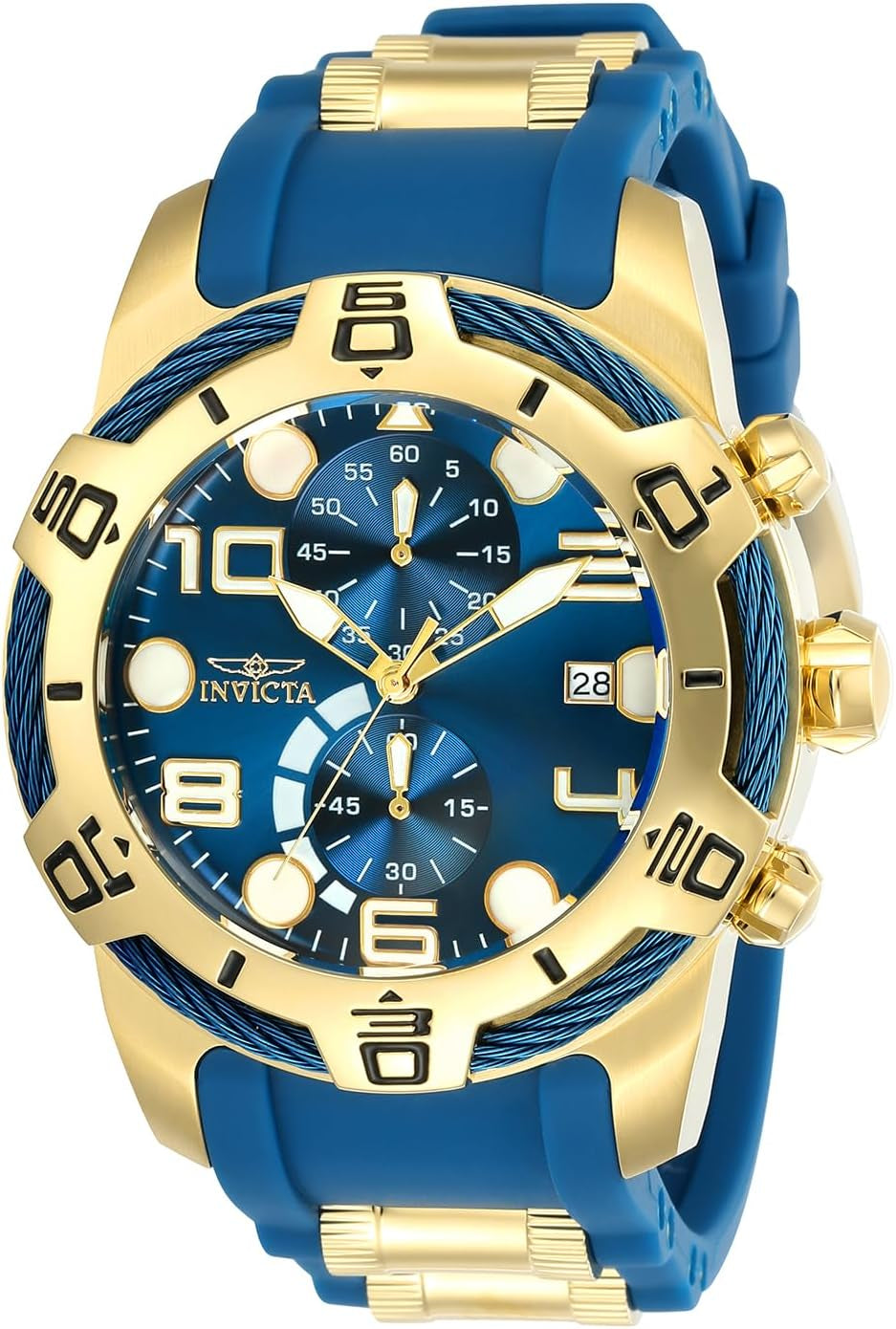 Men'S 24217 Bolt Analog Display Quartz Two Tone Watch