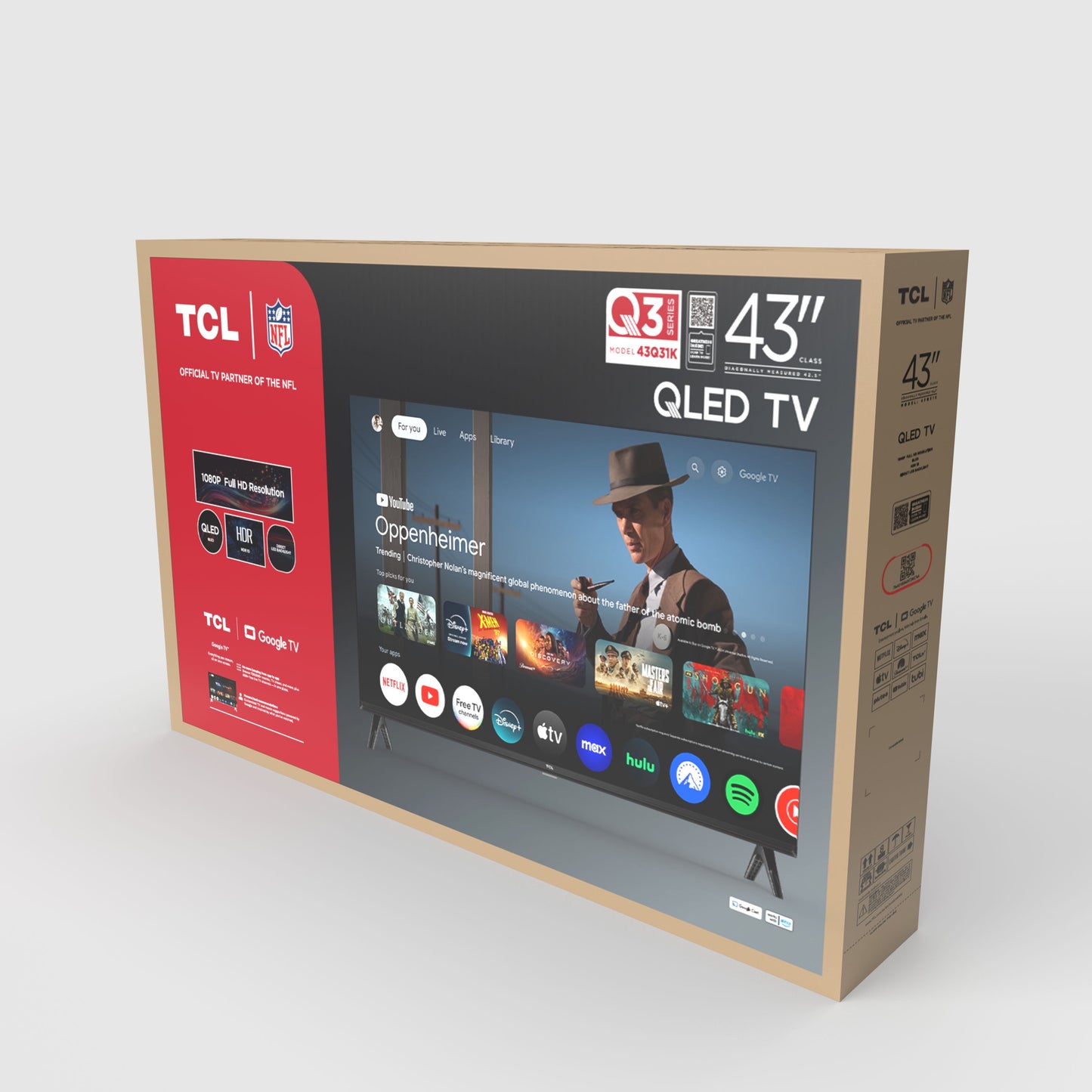 43" Q31K Series 1080P FHD QLED Smart TV with Google TV – 43Q31K