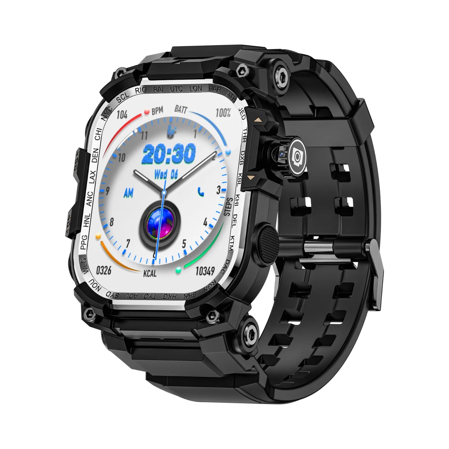 APPLLP 7 MAX Android Smart Watch Phone Amoled Touch Screen Rotating Camera Wifi 4G SIM Card Watch Outdoor Fitness Tracker