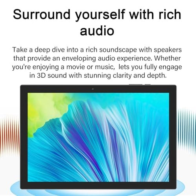 2 in 1 Tablet 10 Inch Android 14 OS Tableta, Tablets with Keyboard, Mouse,