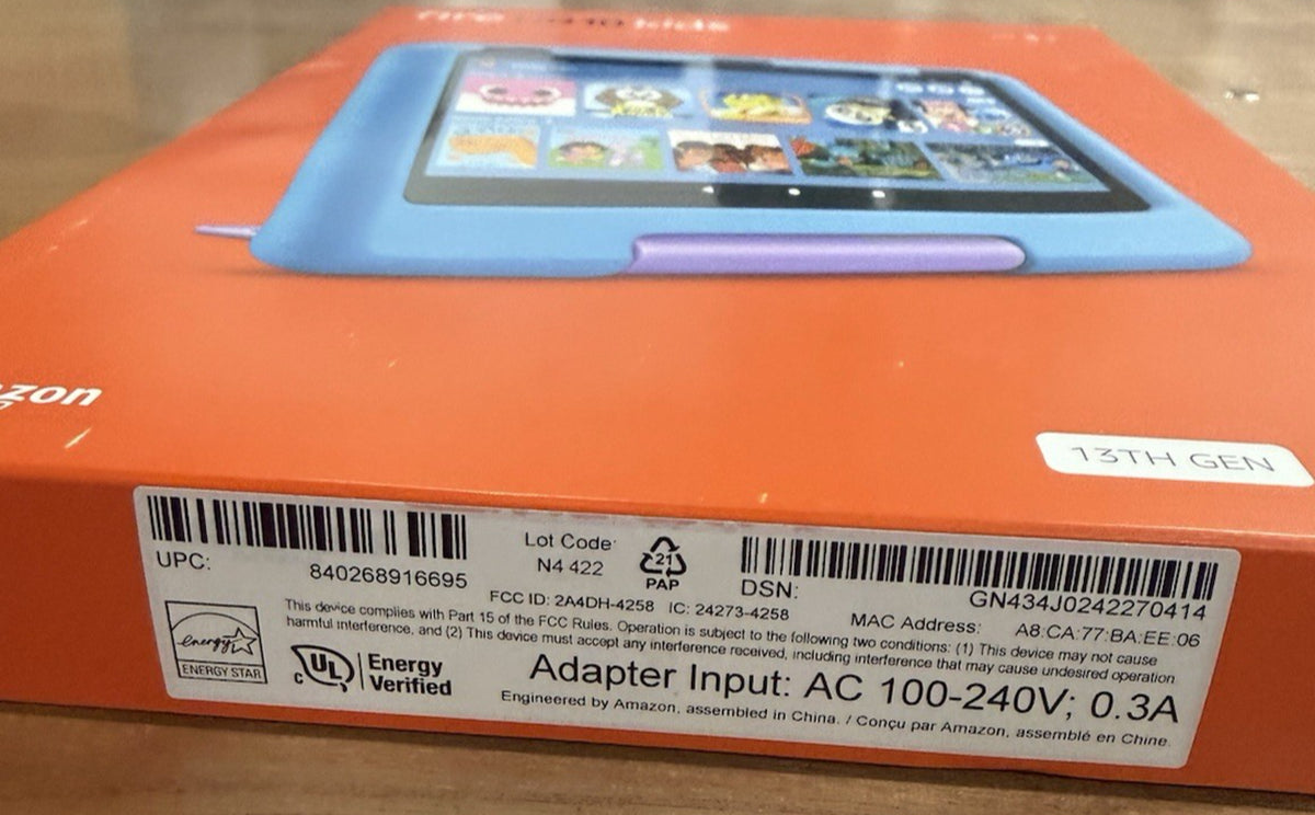 Amazon Kindle Kids Fire HD 10" Tablet (Newest Gen 13 ) 32G Age 3+ Blue
