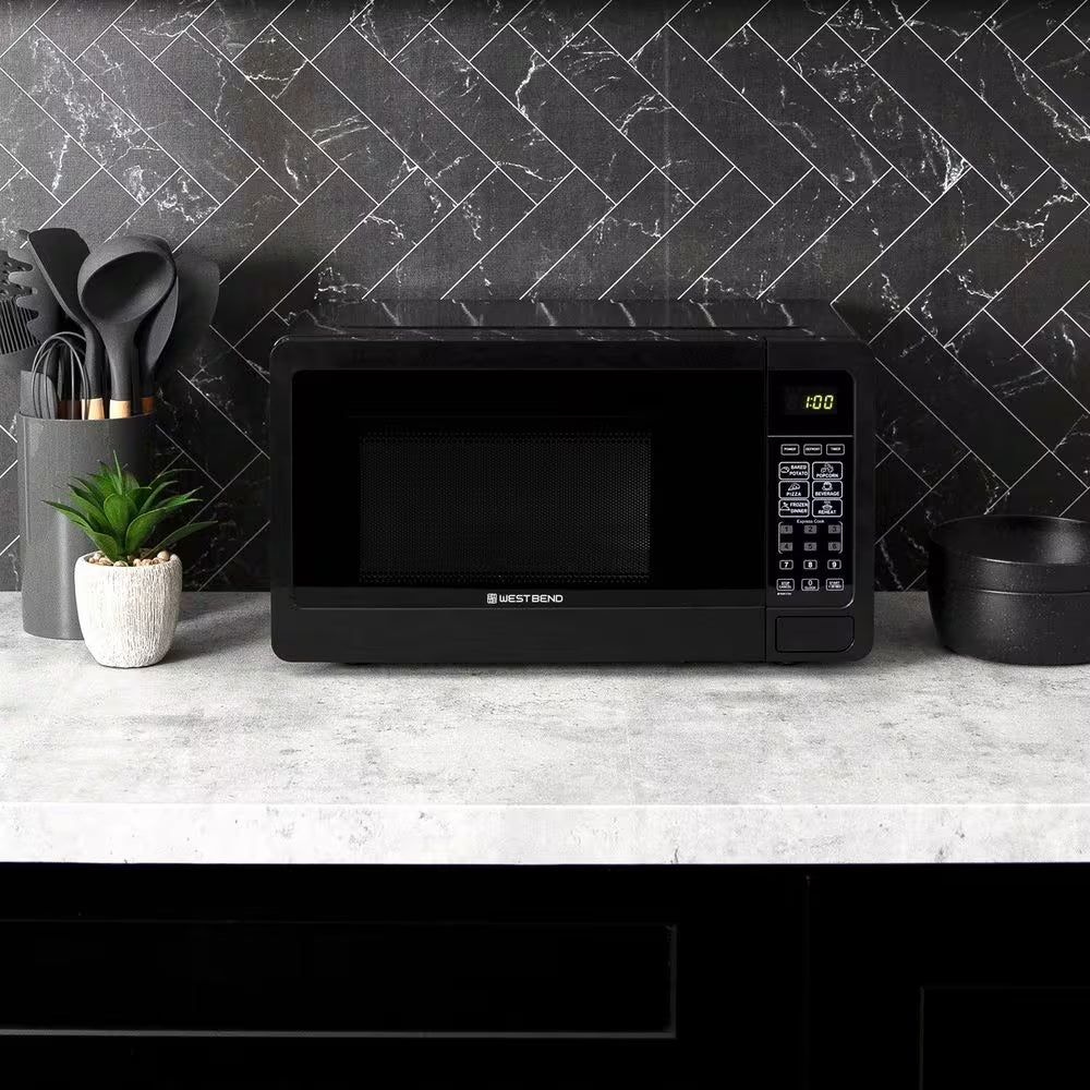 17.75 In. Width 0.7 Cu.Ft. Black 700-Watt Countertop Microwave