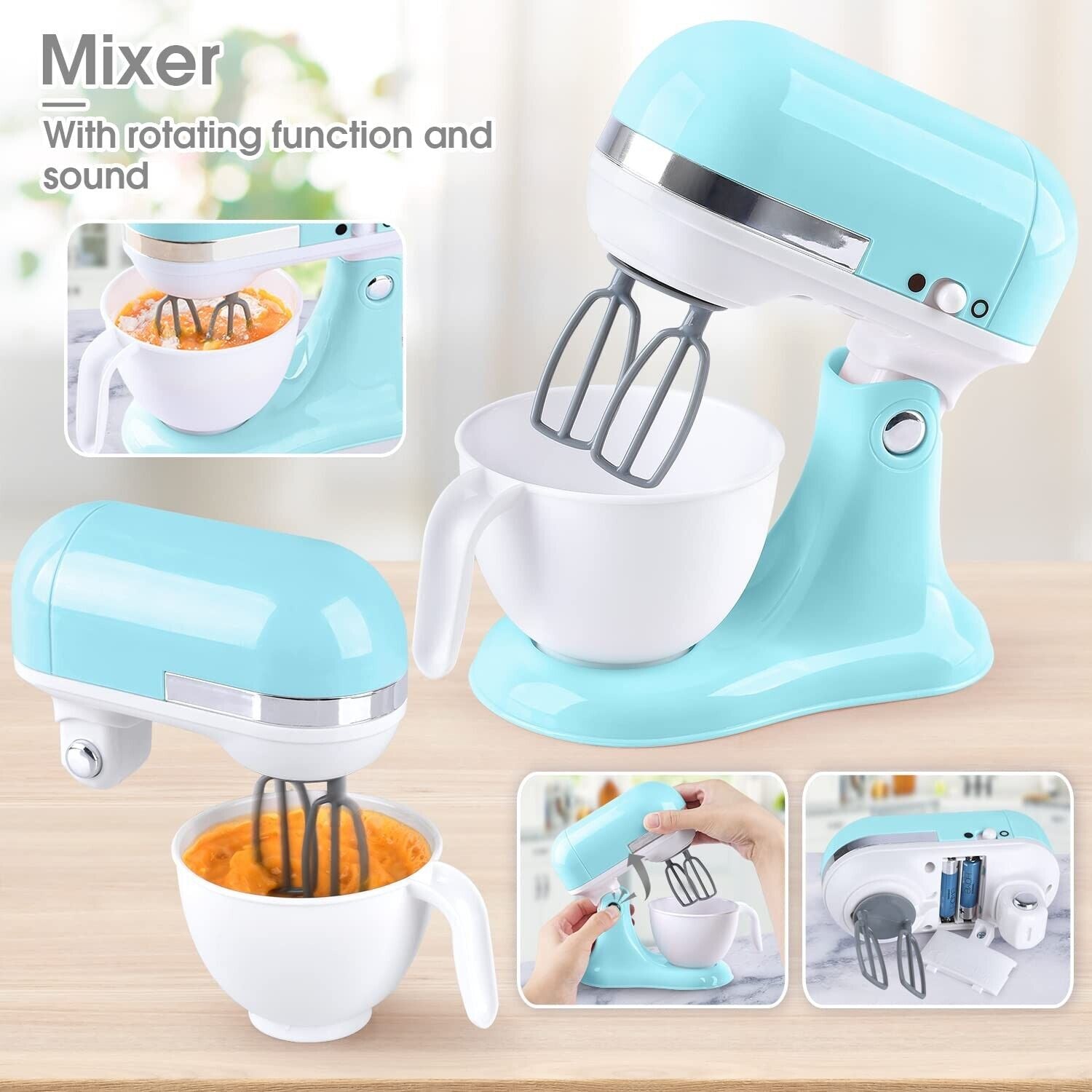 Kitchen Appliances Toys, Kids Play Kitchen Accessories Set, Pretend Kitchen T...