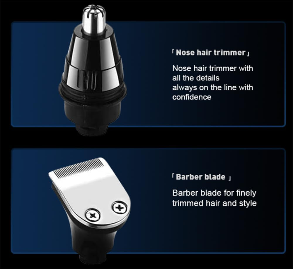 Head Shaver, 5 in 1 Waterproof with LCD Display Bald Head Shavers for Men, Wet Dry Electric Razor, 7DUSB Rechargeable Electric Shavers Bald (Grey)