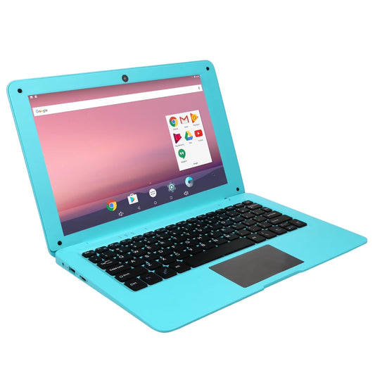 T&C Laptop Computer-10.1" Inch Kids Laptop Powered by Android 7.1.1 OS, 2Gb Ram +32Gb, Bluetooth, Wi-Fi- Blue