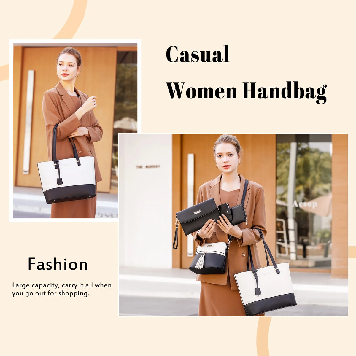 Satchel Purses and Handbags for Women Shoulder Tote Bags Wallets