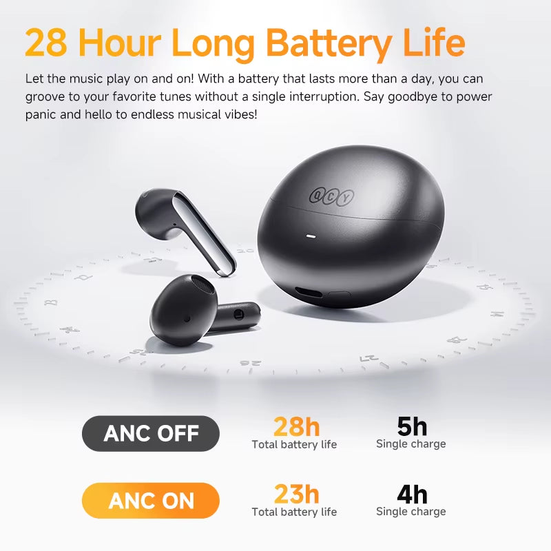 HT10 Ailybuds Pro+ ANC Wireless Earphones Hi-Res Audio with LDAC 6 Mic AI HD Call Headset Bluetooth 5.3 Dual Connect Earbuds