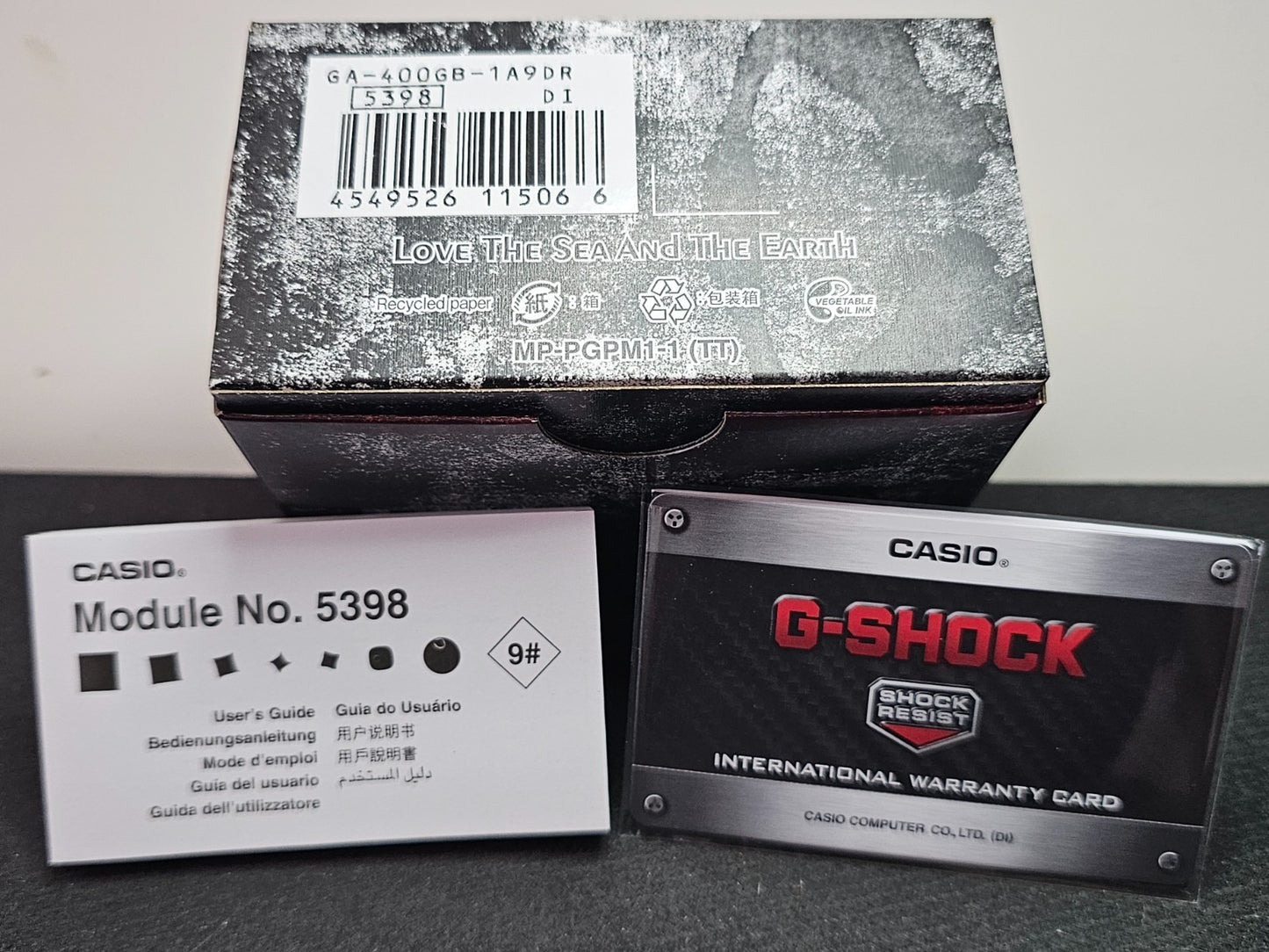 CASIO: G-SHOCK GA-400GB-1A9 - Men'S Watch - Ana Digi - Gold Black - Wrist Watch