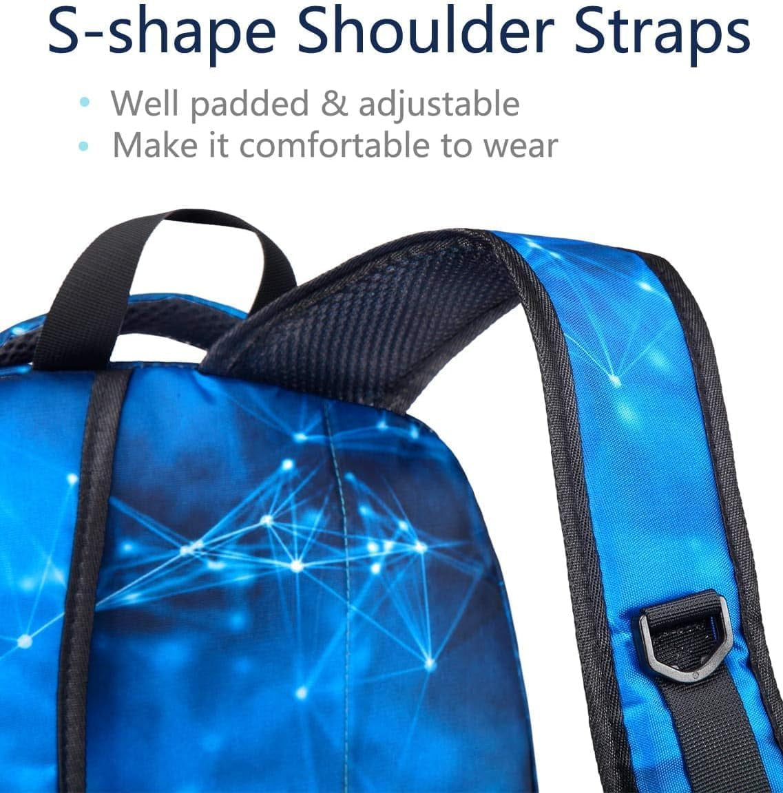 Boys Backpacks Set with Lunch Bag for Kids Primary Elementary School Bags for Teens Middle Book Bags with Insulated Lunch Box for Adolescentes Back to School Travel Aged 8-10 Blue18