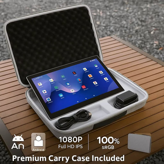 Android 15 Tablet Touch Screen PC with Foldable Stand & Bag ,Built-In Battery,Google Play