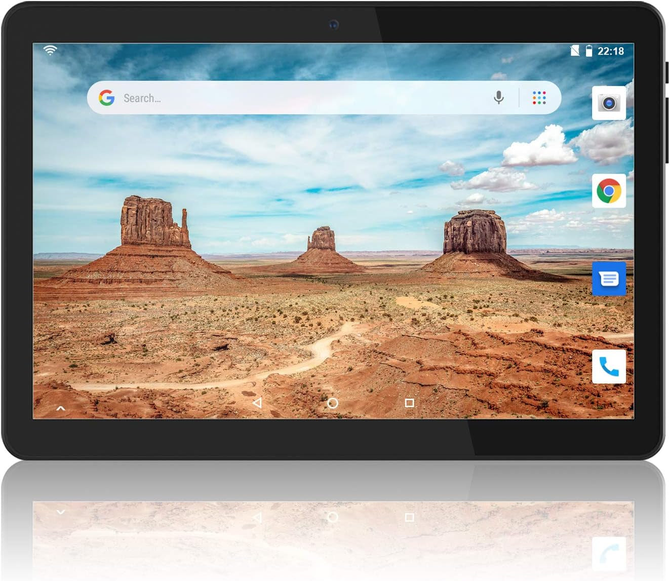 Tablet 10 Inch, 5G Wifi Tablet, Android 8.1 Go, 16GB, Dual Camera, 1280X800 IPS Display, GPS, Bluetooth, GMS Certified PC - Black
