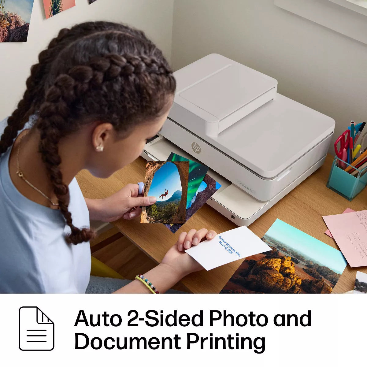HP Envy 6555E Wireless All-In-One Color Printer Scanner Copier with Instant Ink & HP+ (714N5A)