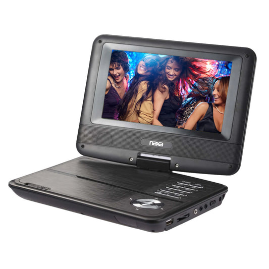Naxa 7" TFT LCD Swivel Screen Portable DVD Player - Refurbished
