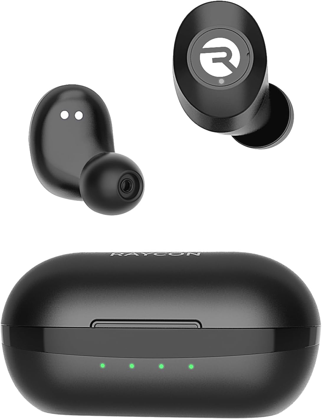 Everyday Earbuds Classic Bluetooth Wireless with Microphone - Stereo Sound, Active Noise Canceling, In-Ear Bluetooth Headset True Wireless Earbuds 32 Hours Playtime (Black)