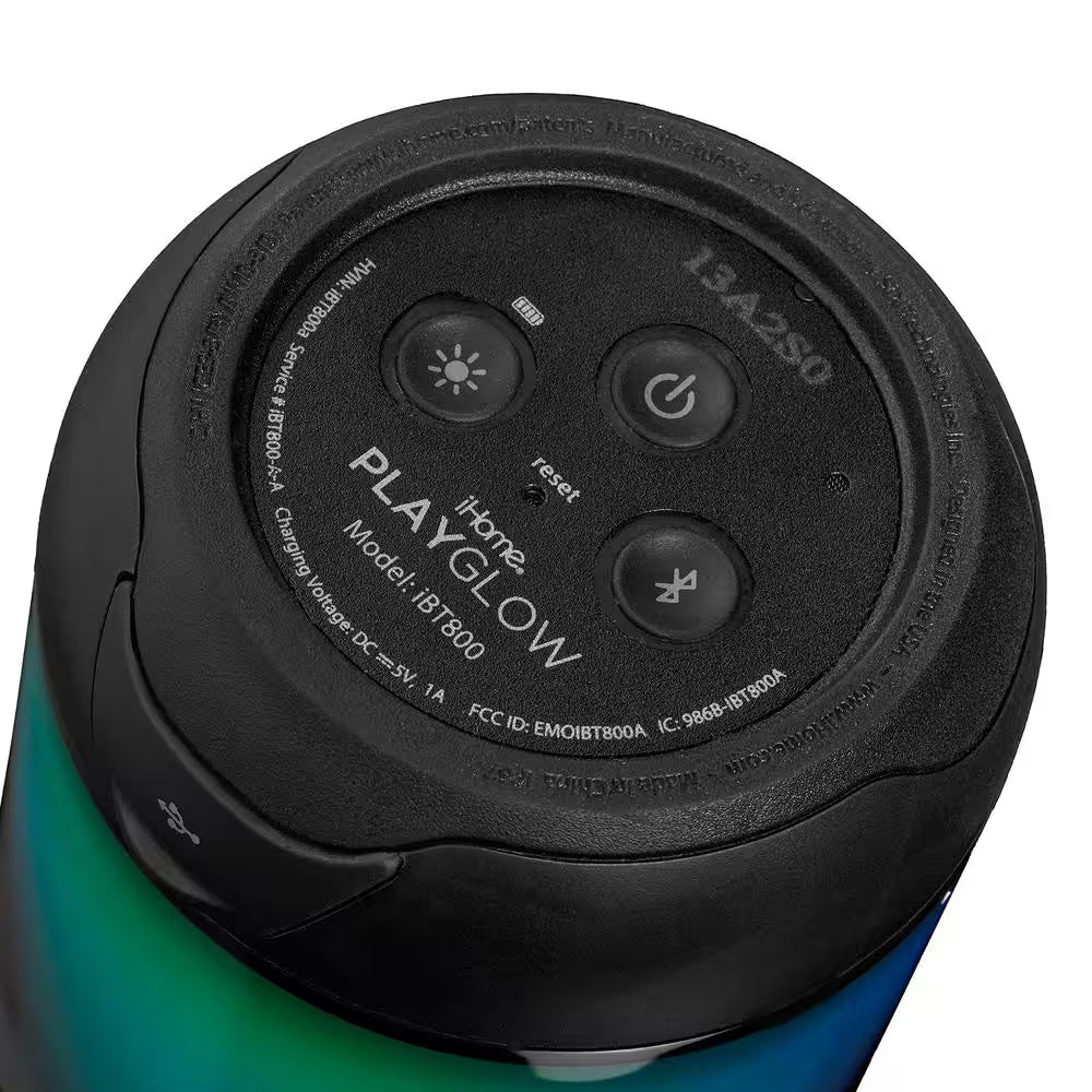 PLAYGLOW MINI Rechargeable Color Changing Waterproof Bluetooth Speaker with Mega Battery