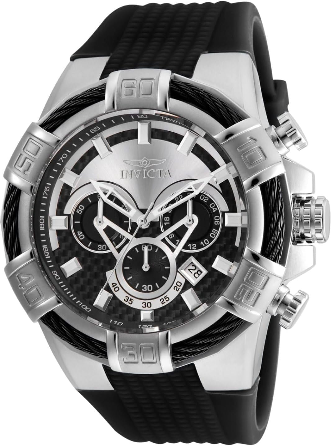 Men'S 24691 Bolt Analog Display Quartz Black Watch