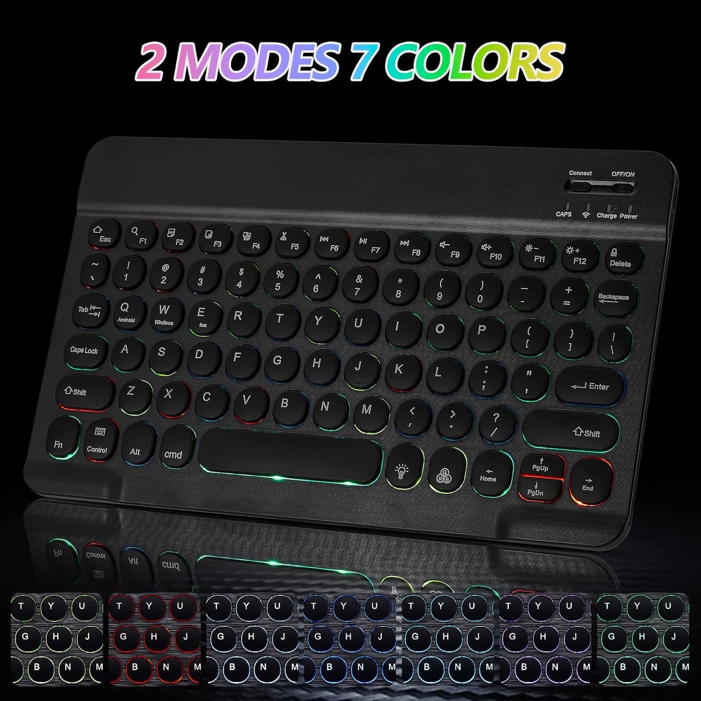 Bluetooth Keyboard and Mouse Combo for Ipad - Rechargeable Wireless Keyboard.