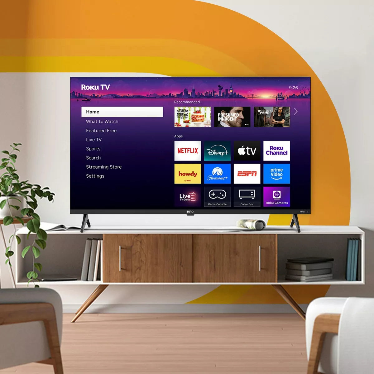 Hiro Roku TV 40" 1080P Full HD Smart TV Flat Screen LED Television with Roku TV and Dolby Audio for Streaming