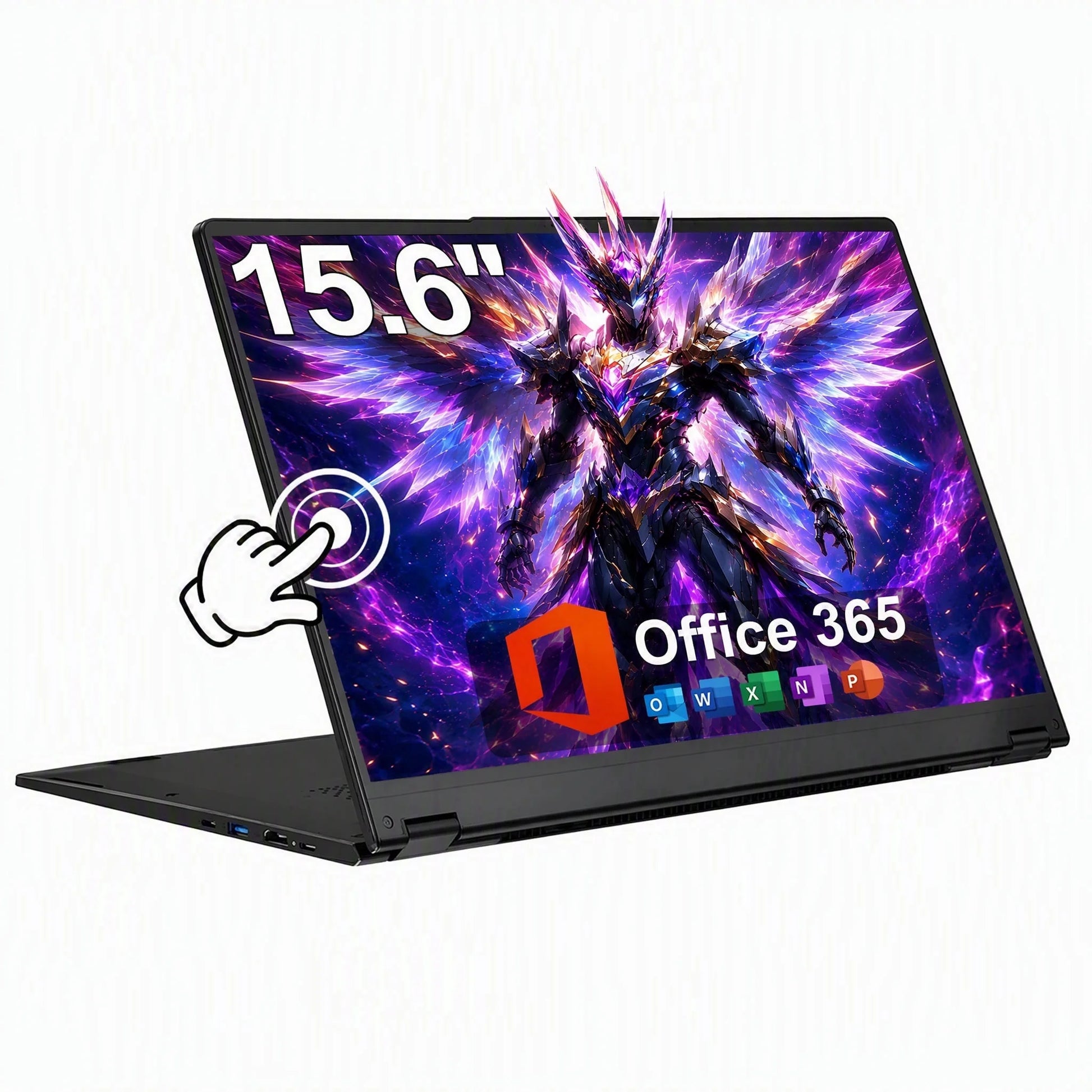15.6" Laptop 2 in 1 Touchscreen, Windows 11 Laptop Computer, Intel I3-1215U (6C/8T, up to 4.4Ghz), 8GB RAM 128GB SSD, Backlit Keyboard, Wi-Fi 6, 1 Free Office 365