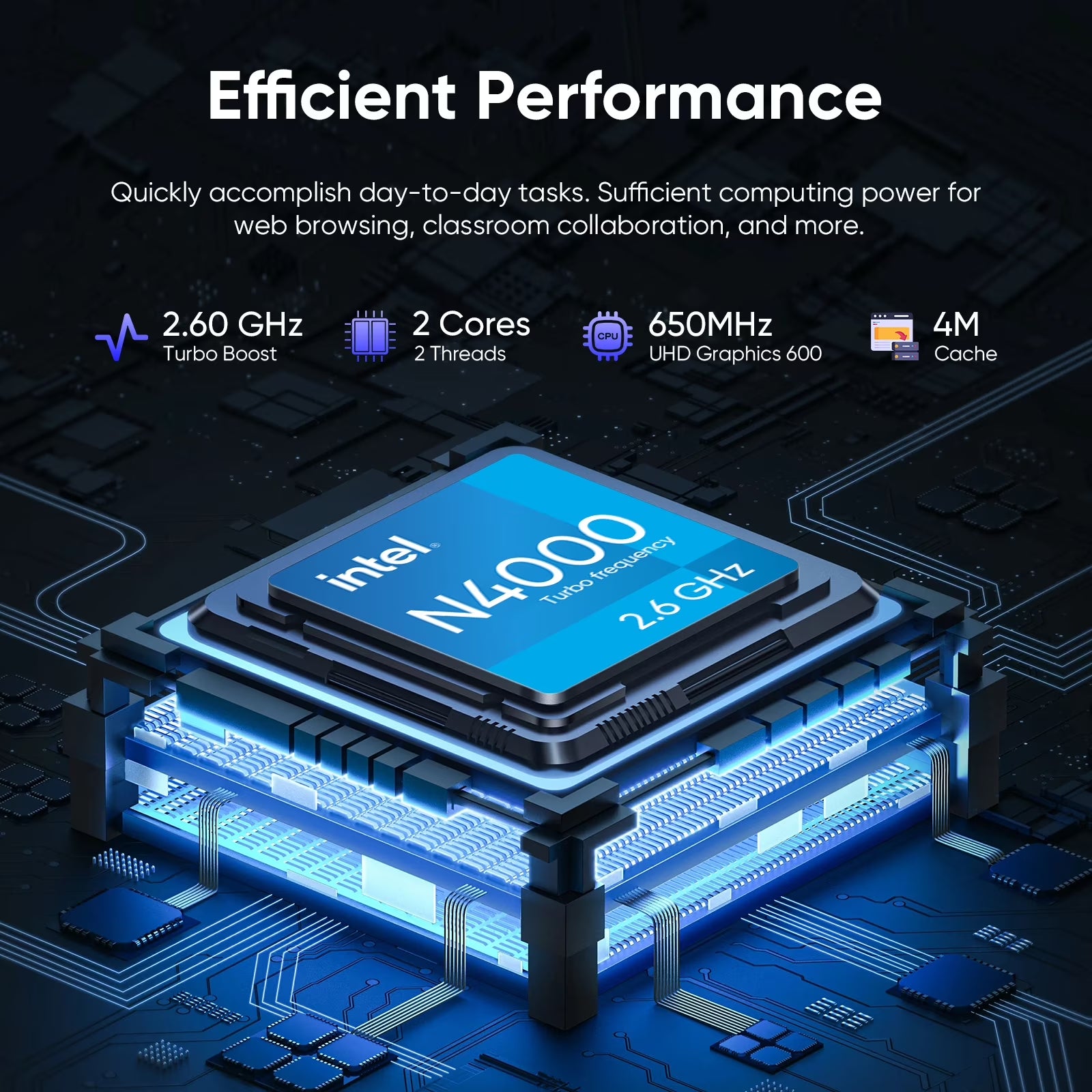 15.6" Laptop Computer,8Gb RAM 256GB Ssd,Windows 11 Pro Bussiness Notebook PC,MS Office 365,Intel Celeron N4000(Up to 2.6Ghz) 100% Srgb Screen,2.4G/5G Dual Band Wifi