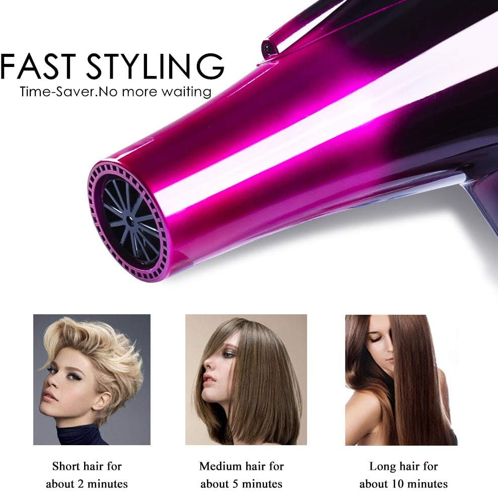Hair Dryers for Women，3500 Watt Hair Dryer Powerful Blow Dryers | Salon Hair Dryer Quick Dry Ionic Hair Dryer with 3500 Watts AC Motor, High Speed Hair Dryer with Concentrator Diffuser