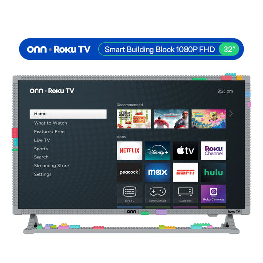 32" 1080P FHD Building Block Smart Roku TV - Gray (TVBBGRY36014570)