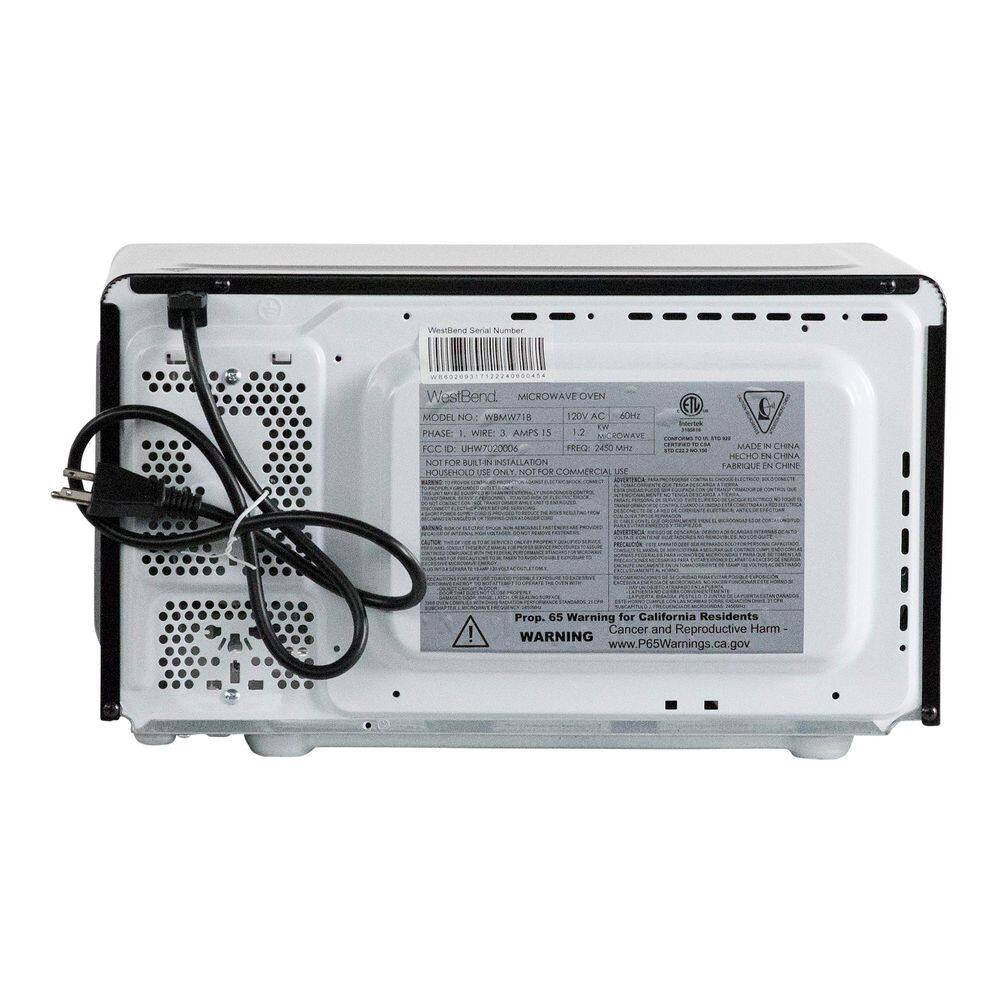 17.75 In. Width 0.7 Cu.Ft. Black 700-Watt Countertop Microwave