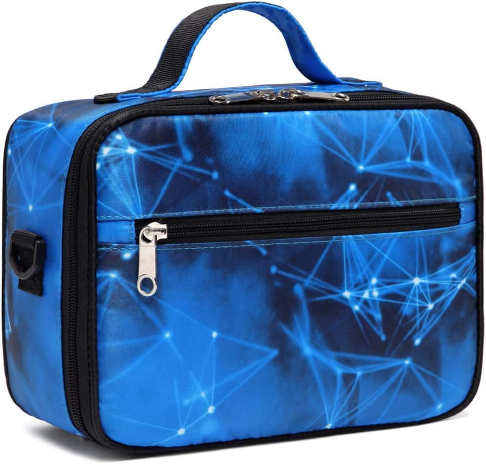 Boys Backpacks Set with Lunch Bag for Kids Primary Elementary School Bags for Teens Middle Book Bags with Insulated Lunch Box for Adolescentes Back to School Travel Aged 8-10 Blue18