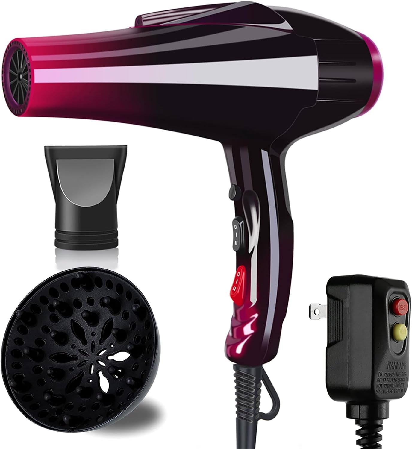 Hair Dryers for Women，3500 Watt Hair Dryer Powerful Blow Dryers | Salon Hair Dryer Quick Dry Ionic Hair Dryer with 3500 Watts AC Motor, High Speed Hair Dryer with Concentrator Diffuser