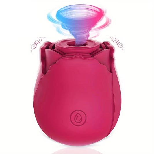 Powerful Sucking Rose Vibrator Toy for Women Vacuum Stimulator Oral Nipple Clit Sucker Female Sex Toys Goods for Female Adults