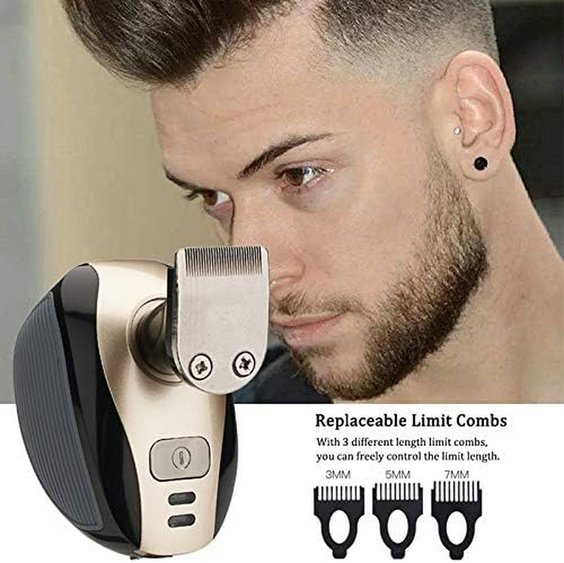 Men'S Electric Bald Razor, 5 in 1 Bald Men'S Head Shaver, IPX7 Waterproof Shaver Heads, Nose Hair Sideburn Trimmer, USB Rechargeable Bald Head Razor