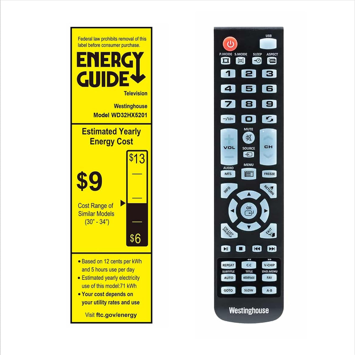 Westinghouse 32 Inch TV with DVD Player Built In, HD Small Non-Smart TV