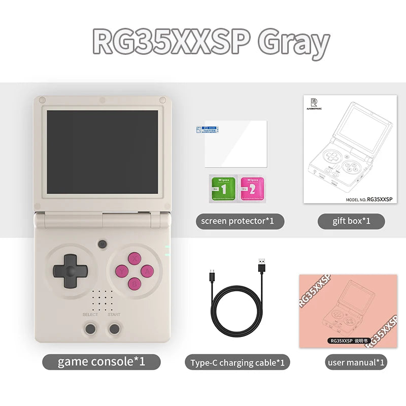 RG35XXSP Portable Flip Retro Handheld Game Console 3.5 Inch IPS Screen Linux System 3300Mah Supports 5G Wifi Bluetooth