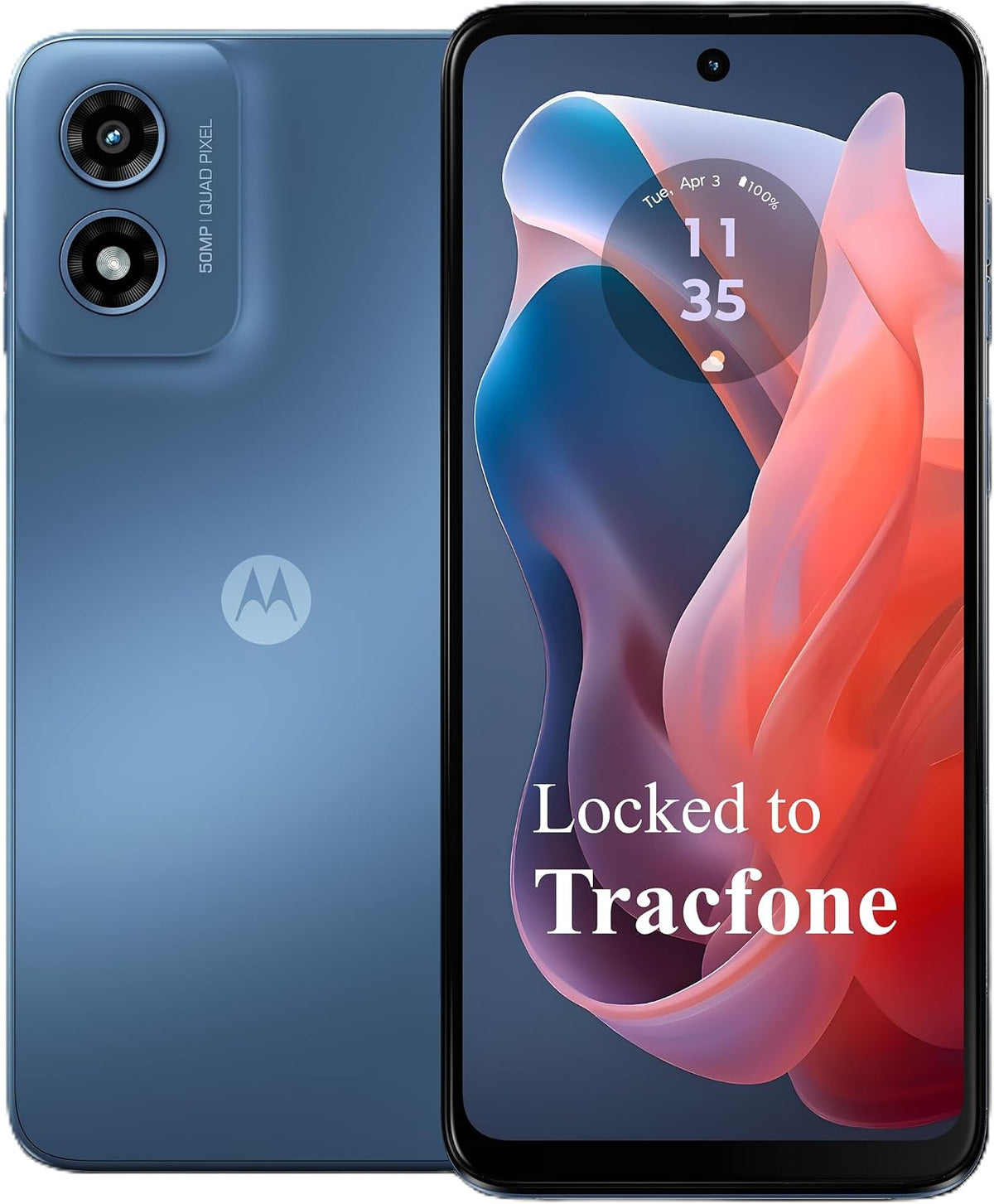 Moto G Play 2024 Prepaid Phone with a 1-Yr Plan Included
