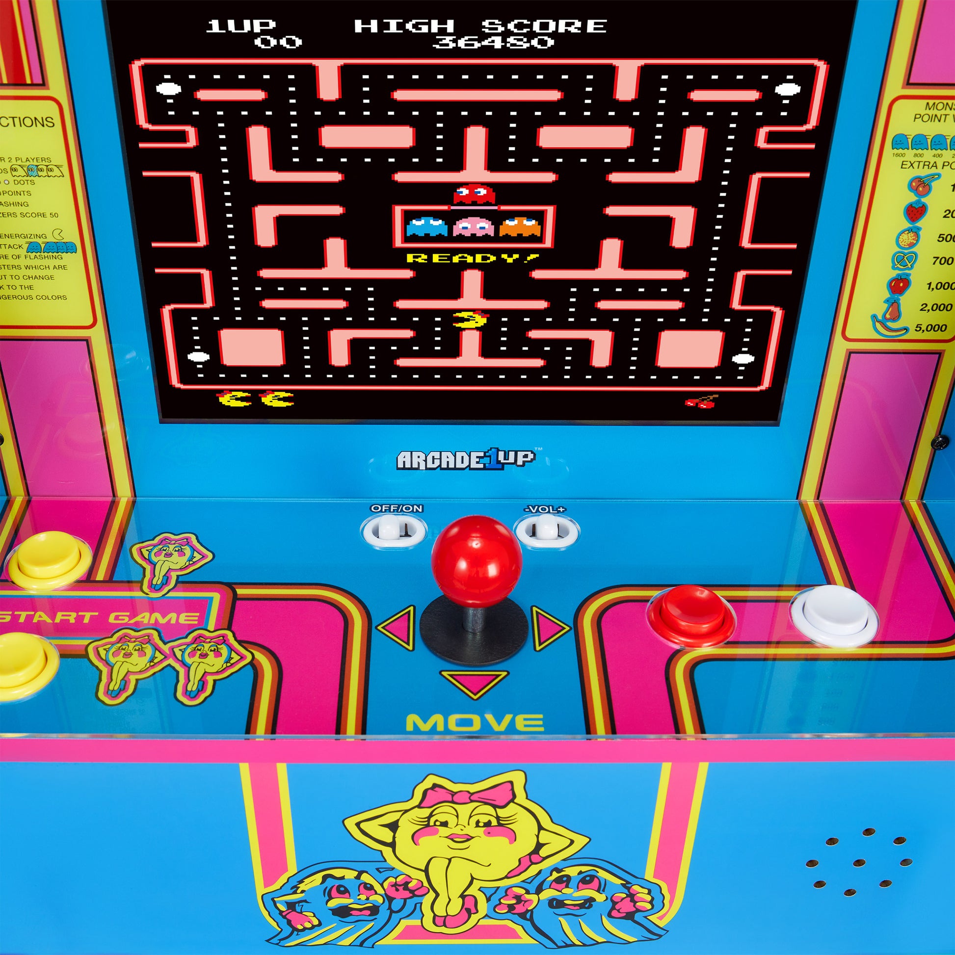 Ms. PAC-MAN Partycade 12 Games in 1