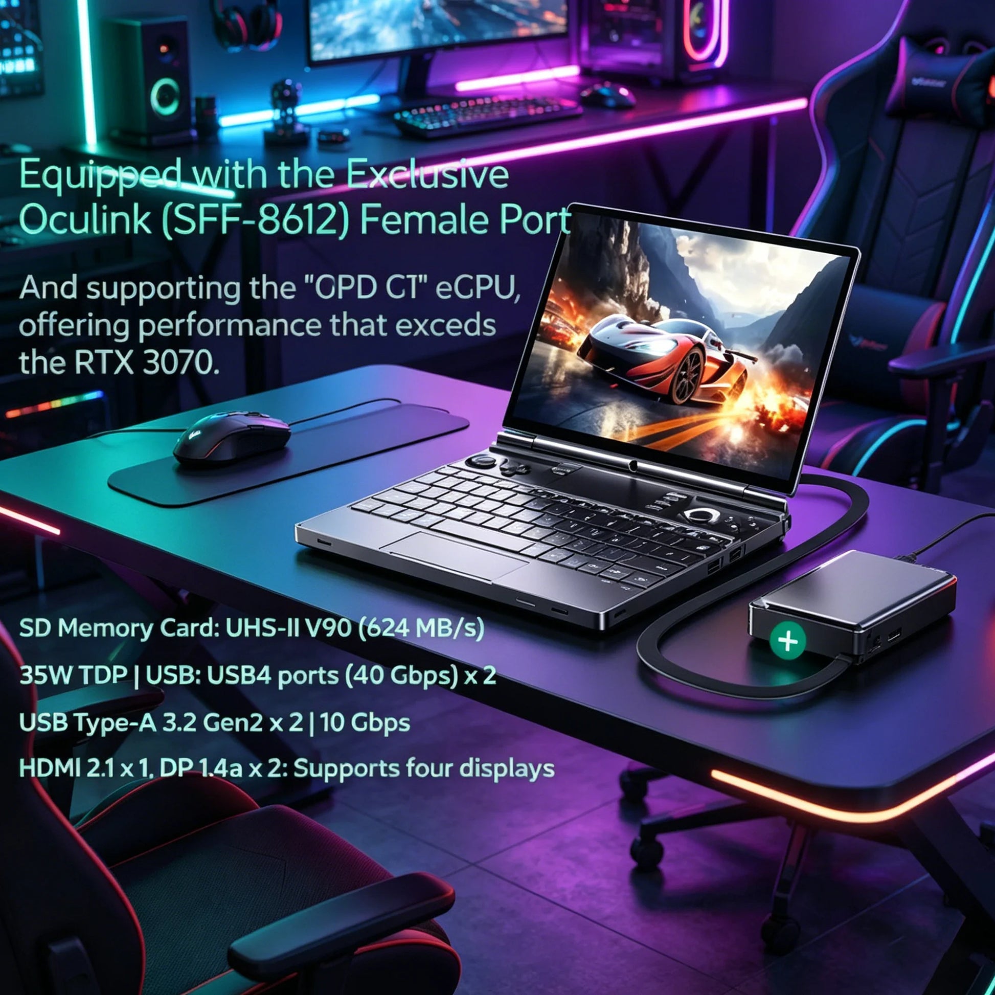 New 2025 Version in Stock! GPD WIN Max 2 10.1 Inch Handheld  AI 9 HX 370 64GB RAM 2TB SSD Mini Laptop Computer for Business
