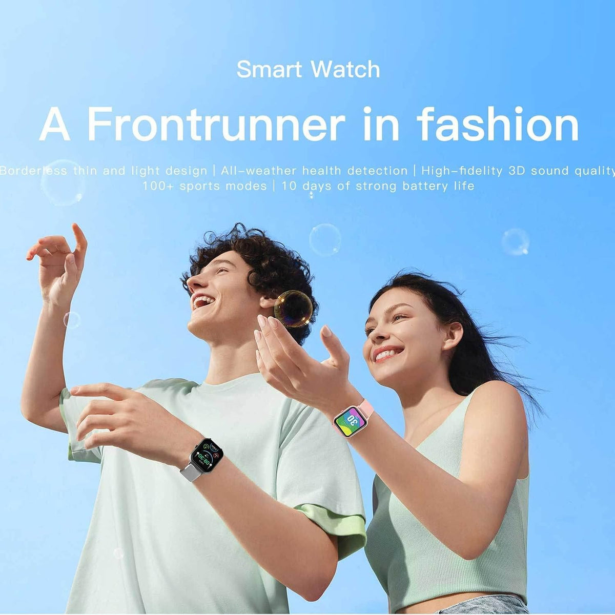 1.83" Smart Watch Answer/Make Calls, Full Touch Screen Bluetooth Smartwatch with AI Control 100+ Sports Mode GPS Fitness Tracker for Android Ios Phones Black