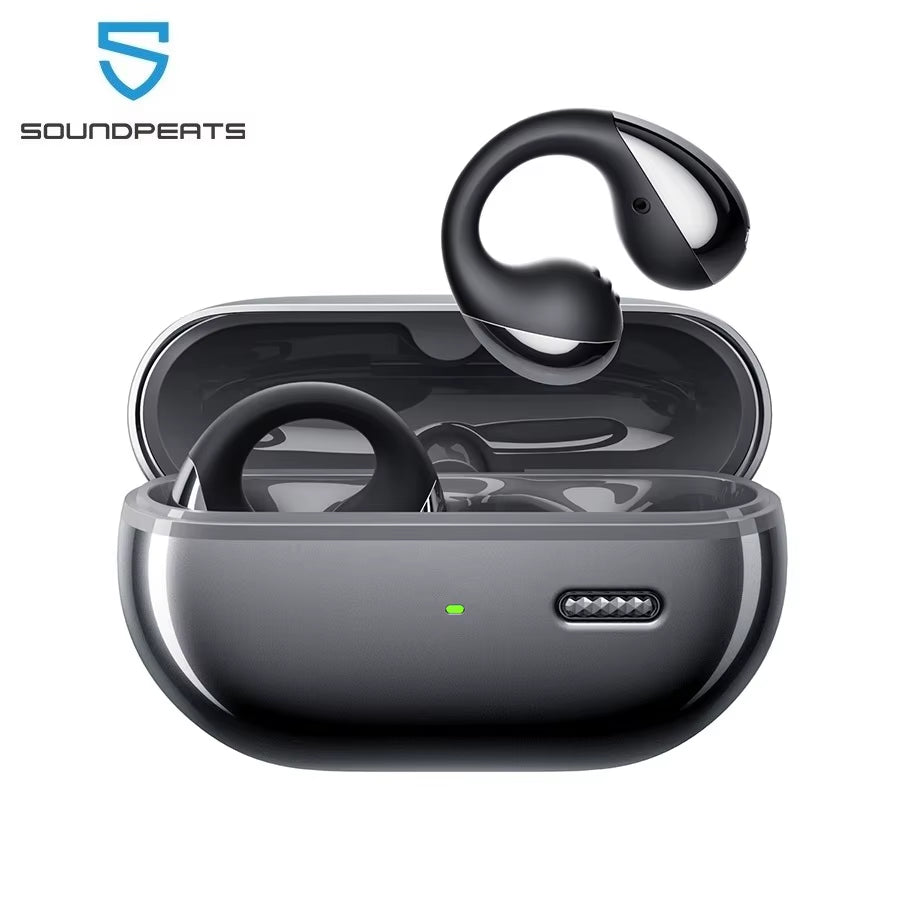 Pearlclip Pro Bluetooth 5.4 Opean-Ear Earbuds Wireless Earphones Multipoint Connection Clip on Headphones with Mic