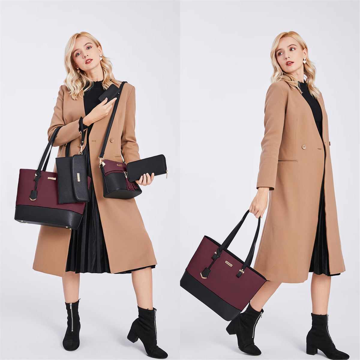 Satchel Purses and Handbags for Women Shoulder Tote Bags Wallets