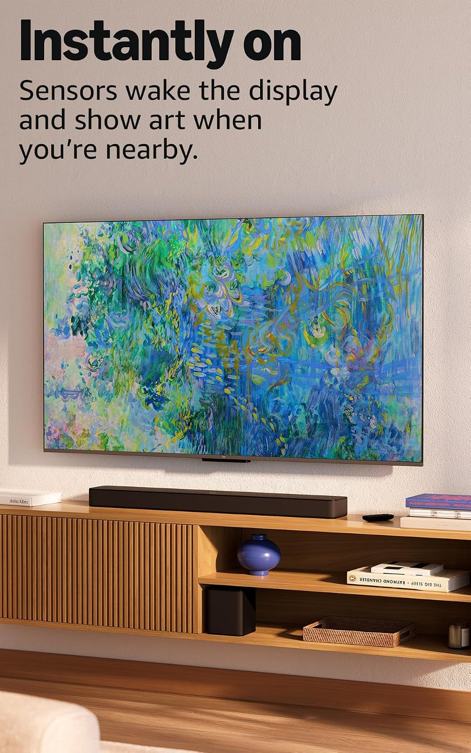 Ember 50" QLED Series with Fire TV (Newest Model), 4K Ultra HD Smart TV, HDR10+, Dolby Vision, Dolby Audio, Quad-Core Processor, Find Shows Faster with Alexa+