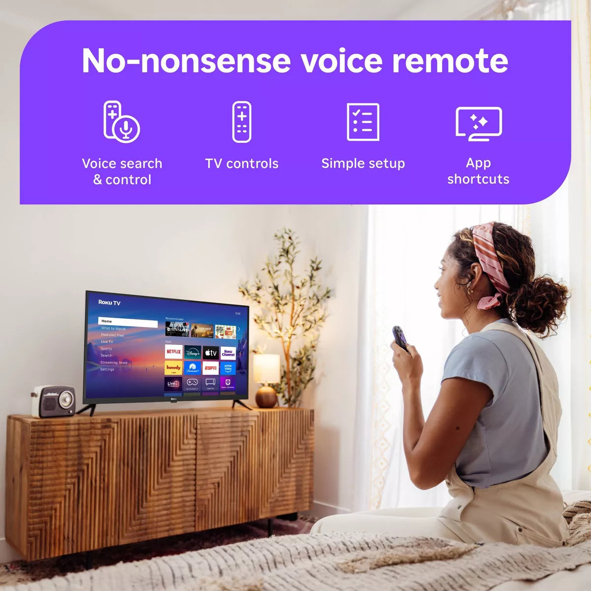 Roku 32" Select Series 720P HD Smart Roku TV with Roku TV Remote