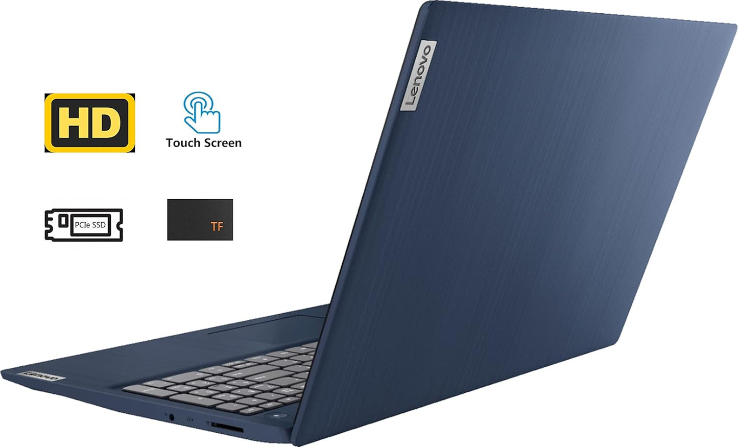 2021 Ideapad Laptop: 15.6" HD Touchscreen, 2-Core Intel I3-10110U Processor(Upto 4.1Ghz), 8GB RAM, 256GB SSD, UHD Graphics, Webcam, Wifi, Bluetooth, Dolbyaudio, HDMI, Win10S, TF