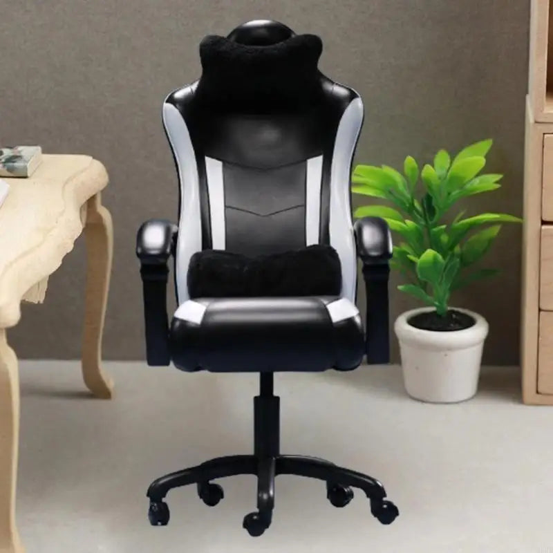 1/6 Gaming Chair Model for Dollhouses Video Game Scene Realistic Playset 1/6 Model for Creative Video Game Fun