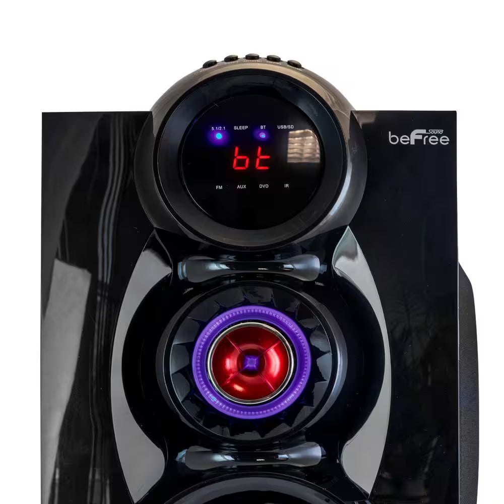5.1 Channel Bluetooth Surround Sound Speaker System- Red