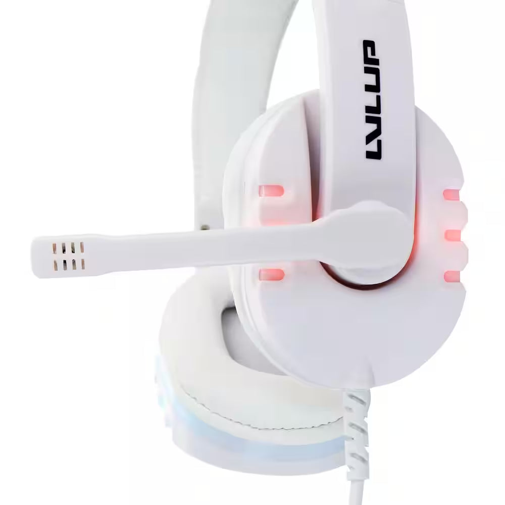 Light up Pro Gaming Headset in White