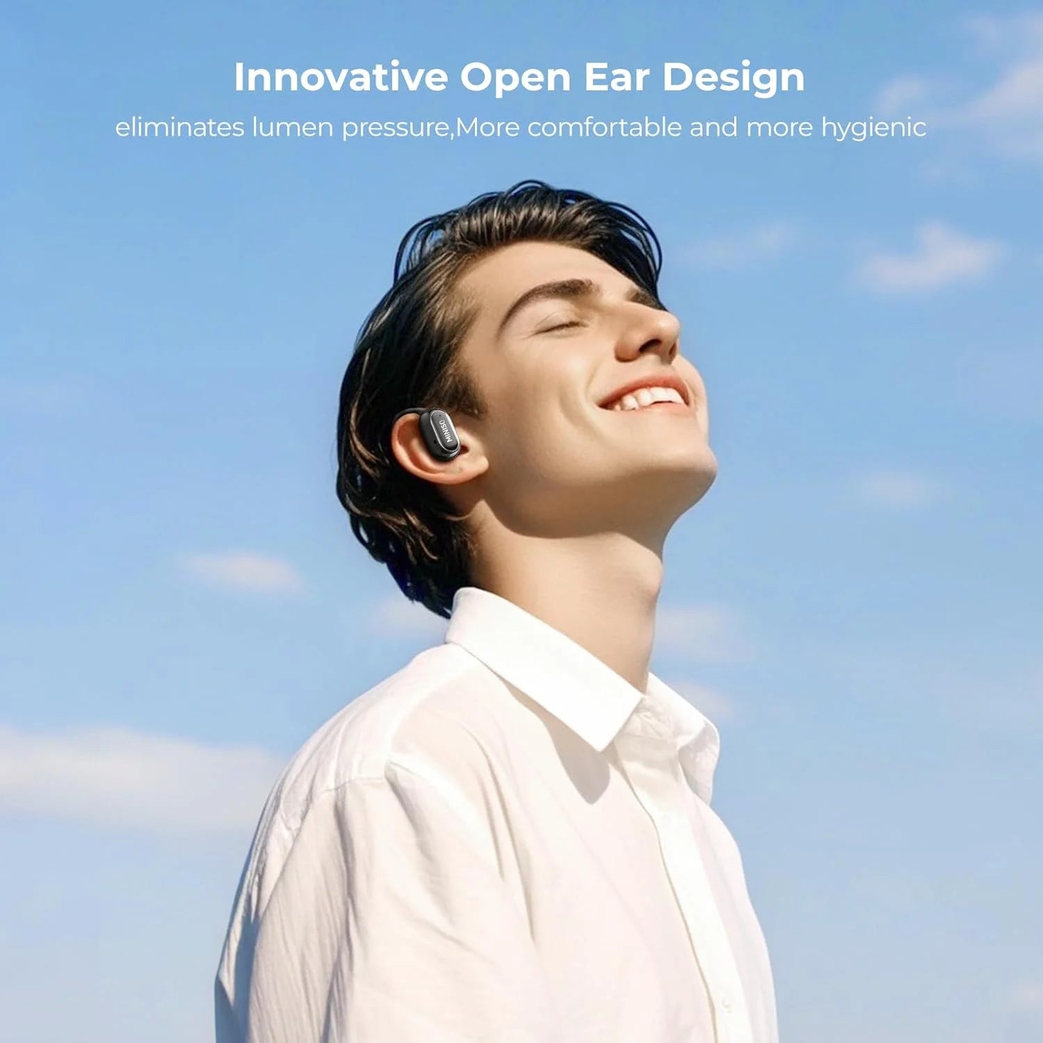 MS165 AI Translation Earbuds Real Time Translator Open Ear Earbuds 150 Languages Bluetooth 5.4