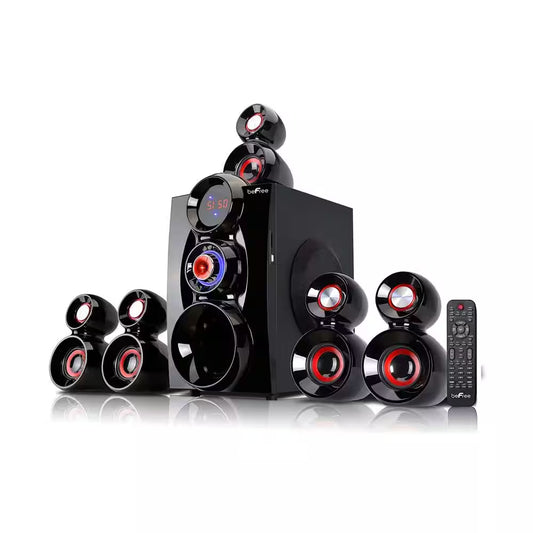 5.1 Channel Bluetooth Surround Sound Speaker System- Red