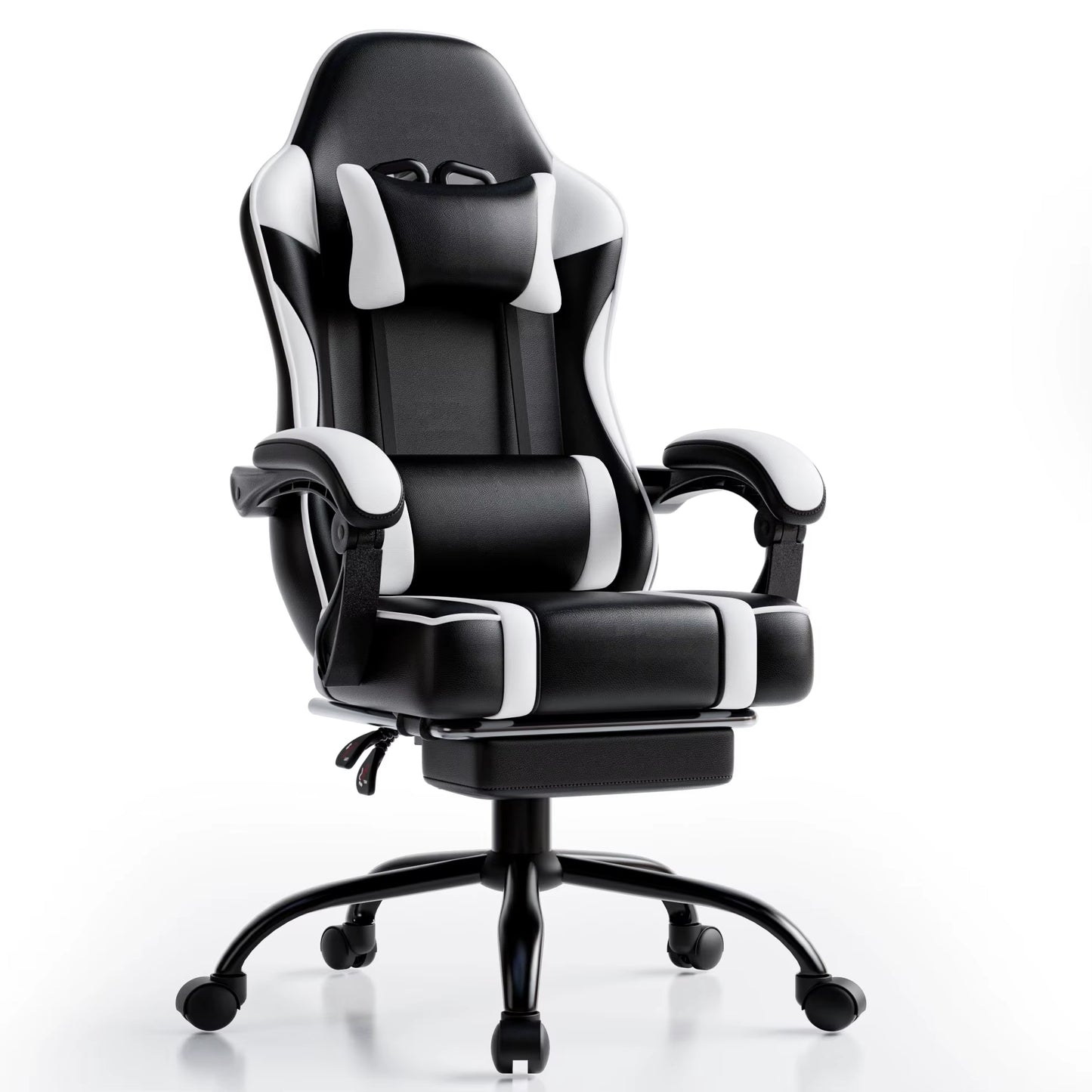 Ergonomic Gaming Chair Recliner, PU Leather Racing Game Chairs for Adults, Executive Office Chair Gamer Chair with Massager