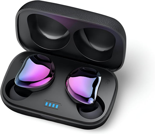 Coolbuds2 True Wireless Bluetooth Earbuds for Small Ears | More Stylish Purple Wireless Earbuds with Premium Acoustics | the Most Portable Charging Case | Aurora Purple