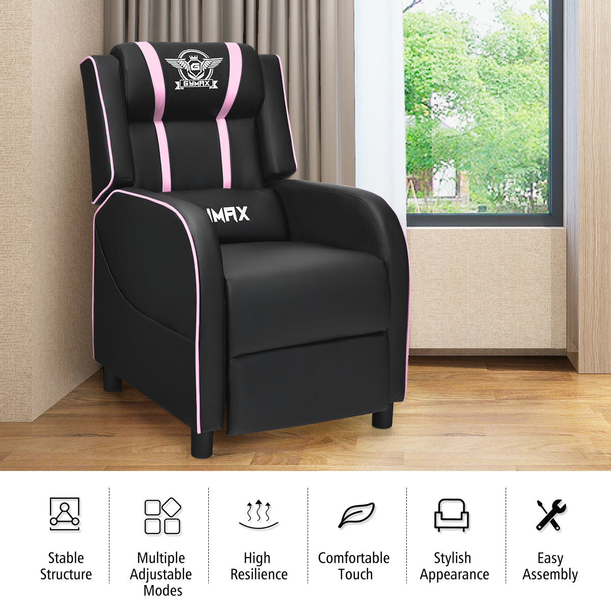 Massage Gaming Recliner Chair Racing Single Lounge Sofa Home Theater Seat